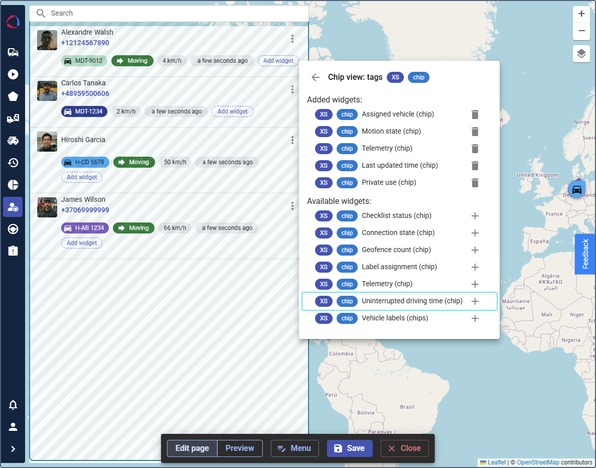 driver-behavior-widgets