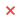 une icône en forme de croix rouge