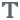 ícone da letra T